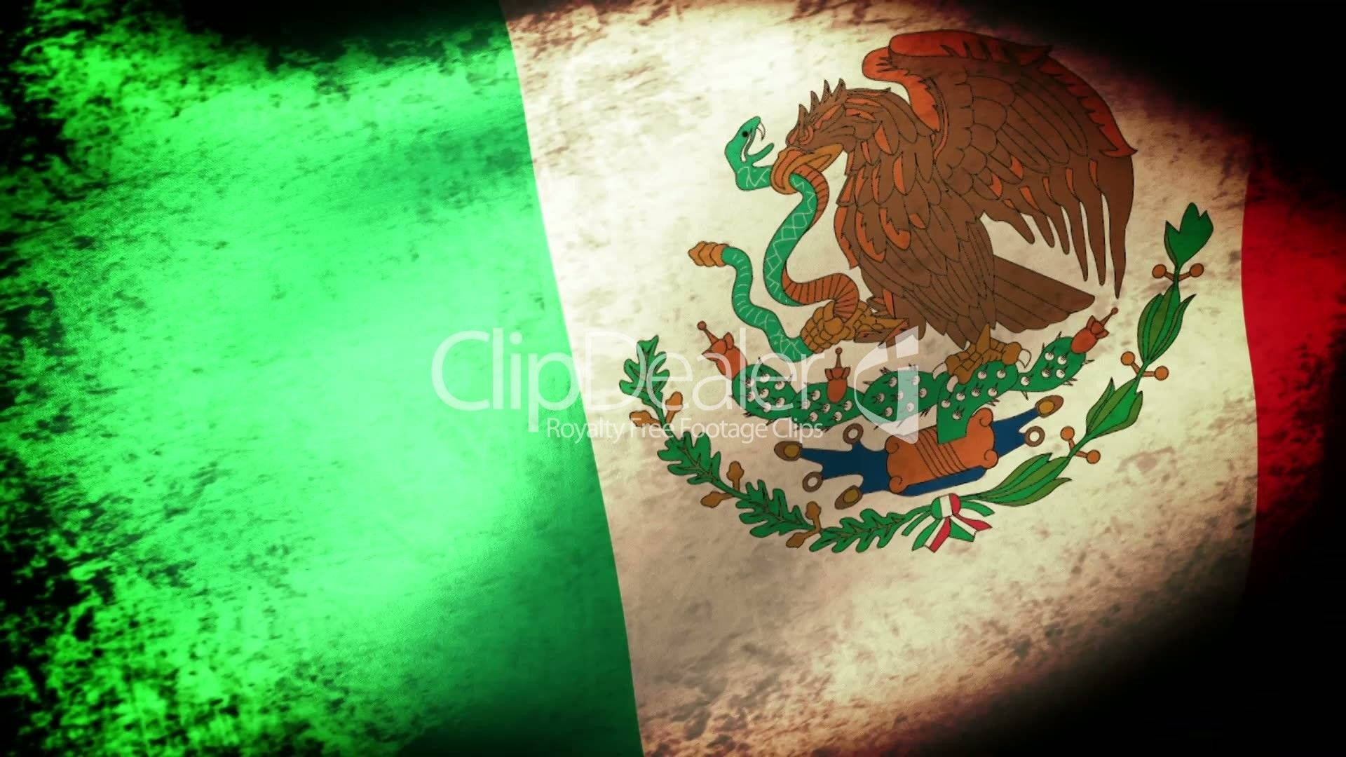 Cool Mexico Flag Art Background