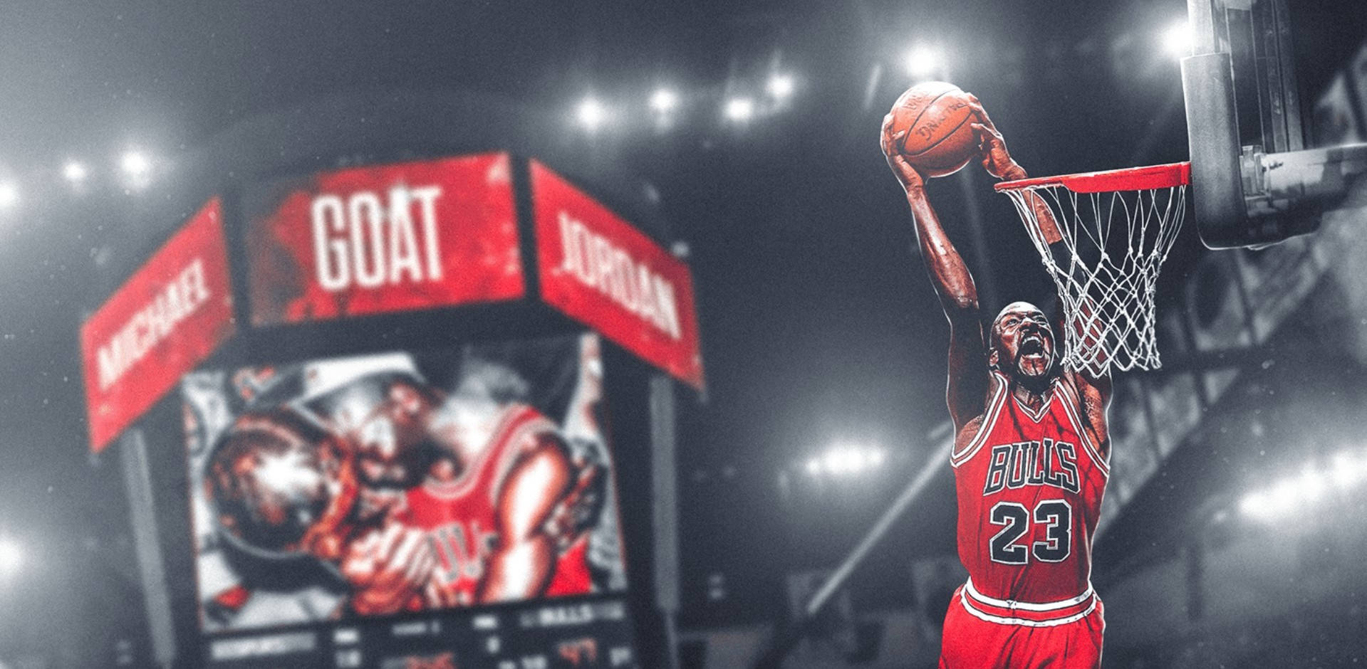 Cool Michael Jordan Basketball Moment Background