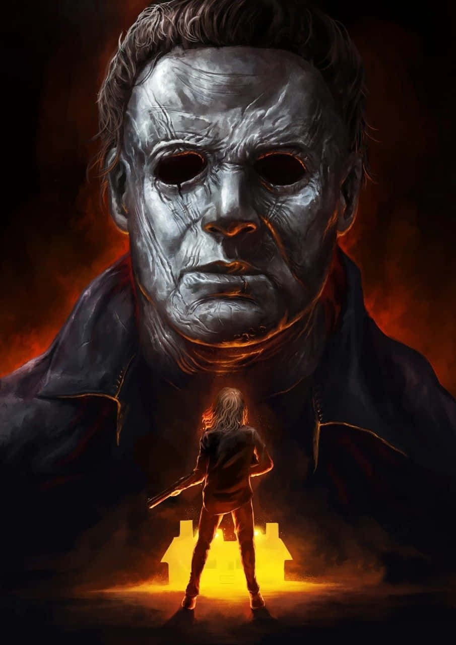Cool Michael Myers – Iconic Horror Movie Villain Background