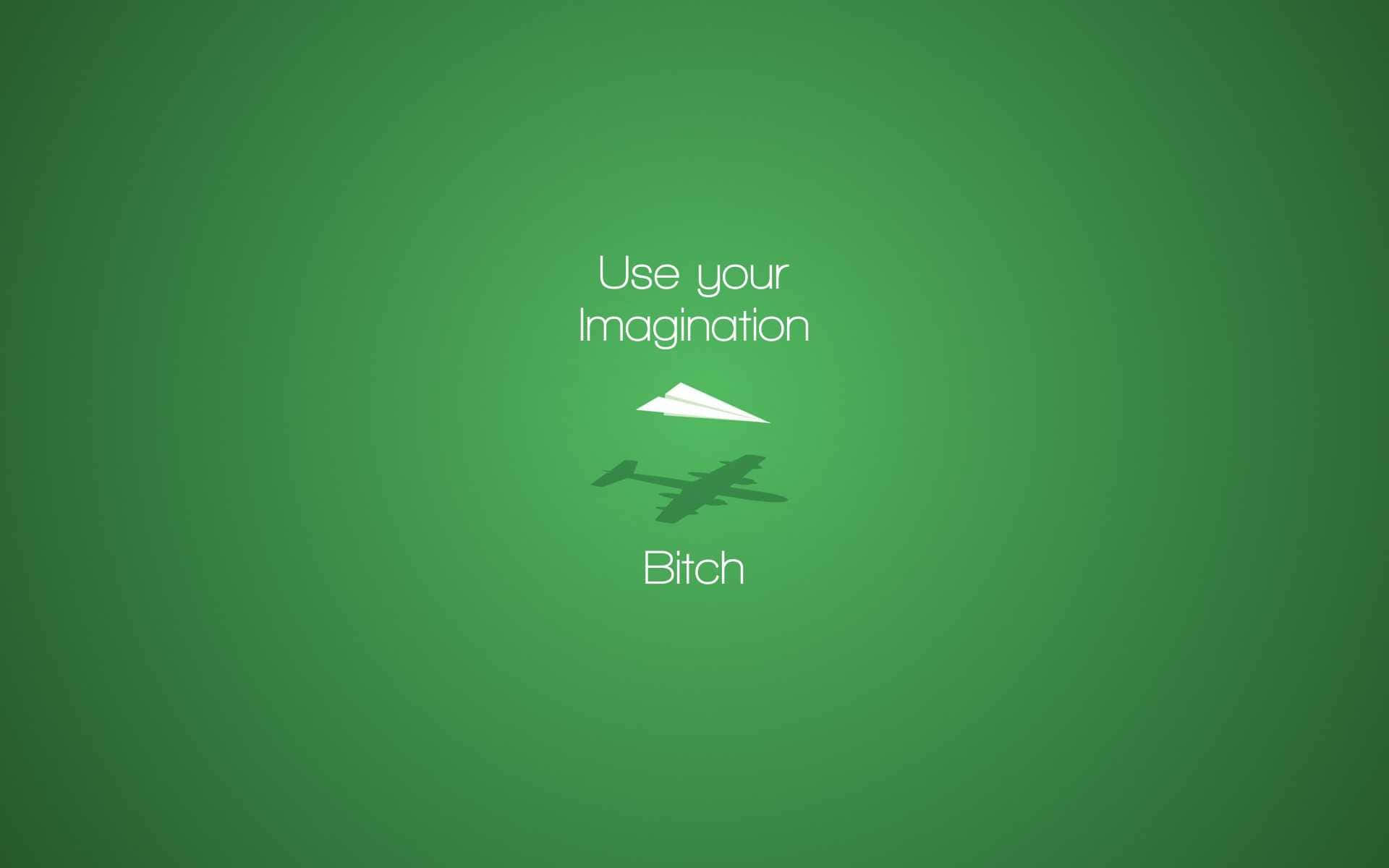 Cool Minimalist Green Quote Background