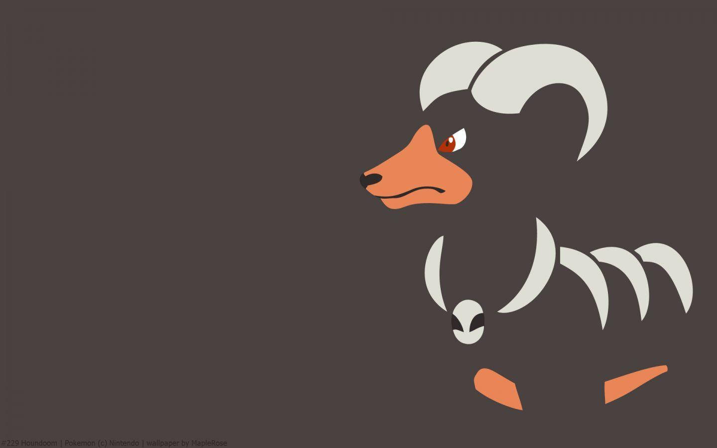 Cool Minimalist Houndoom Background