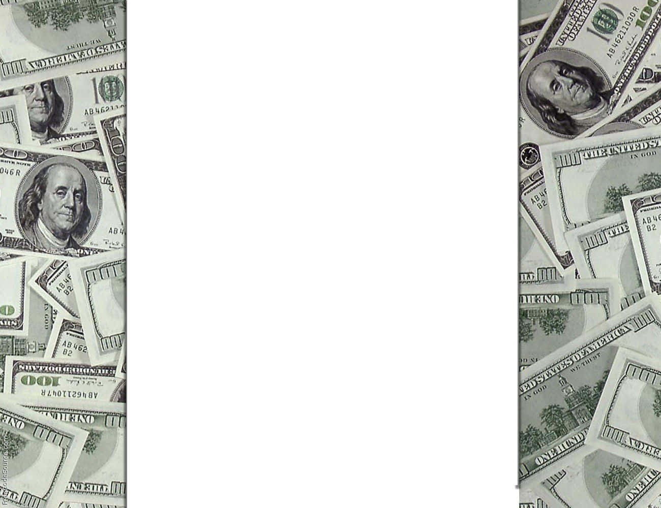 Cool Money White Frame Background