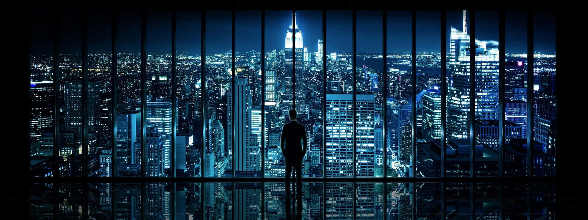 Cool Monitor City View Background