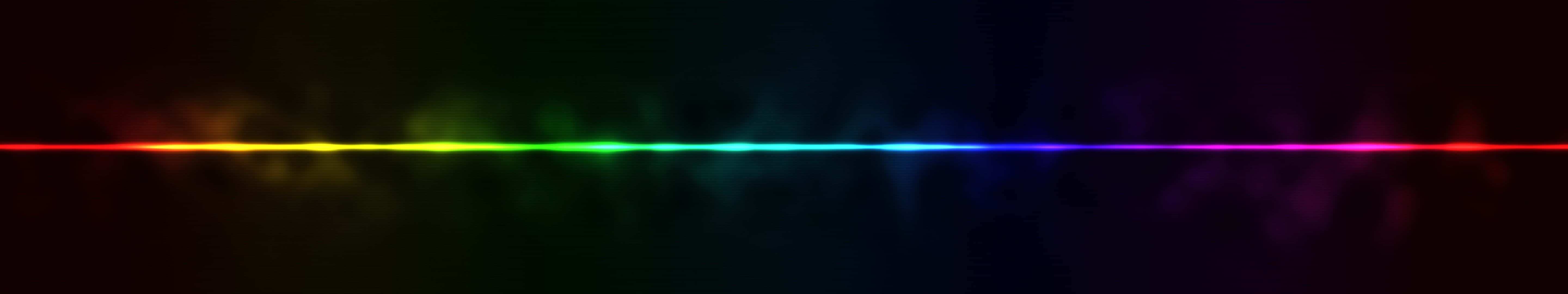 Cool Monitor Rainbow Aesthetic Neon Lights Background