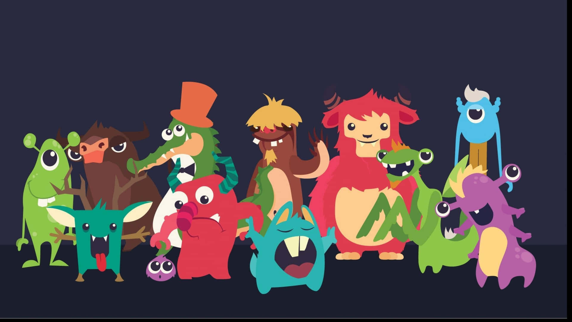 Cool Monster Phone Screen Theme Background