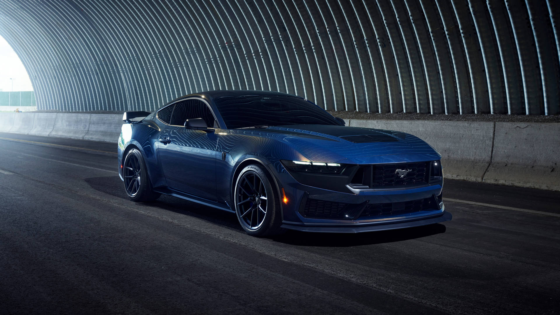 Cool Mustang Blue Background