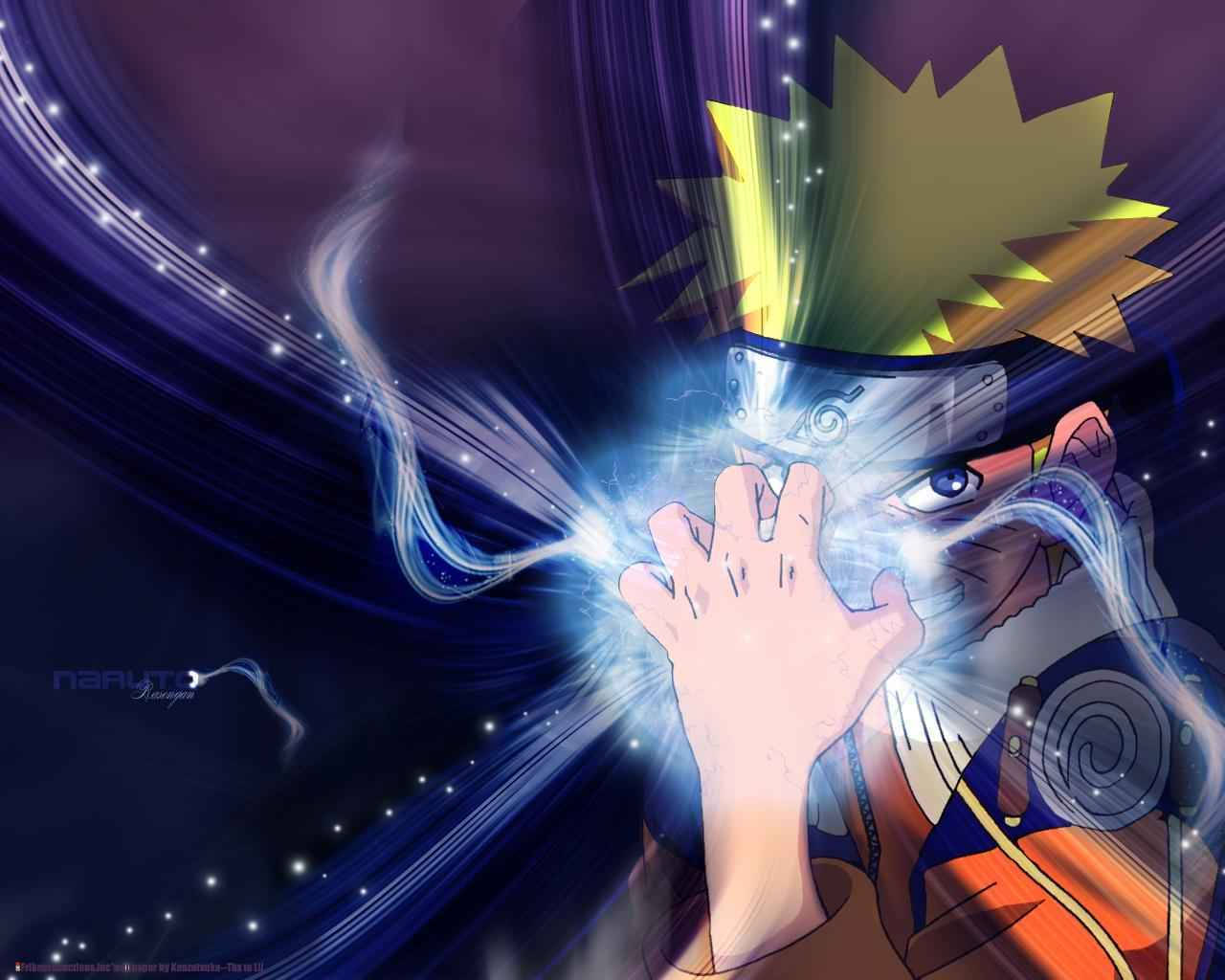 Cool Naruto Charging Blue Rasengan Background