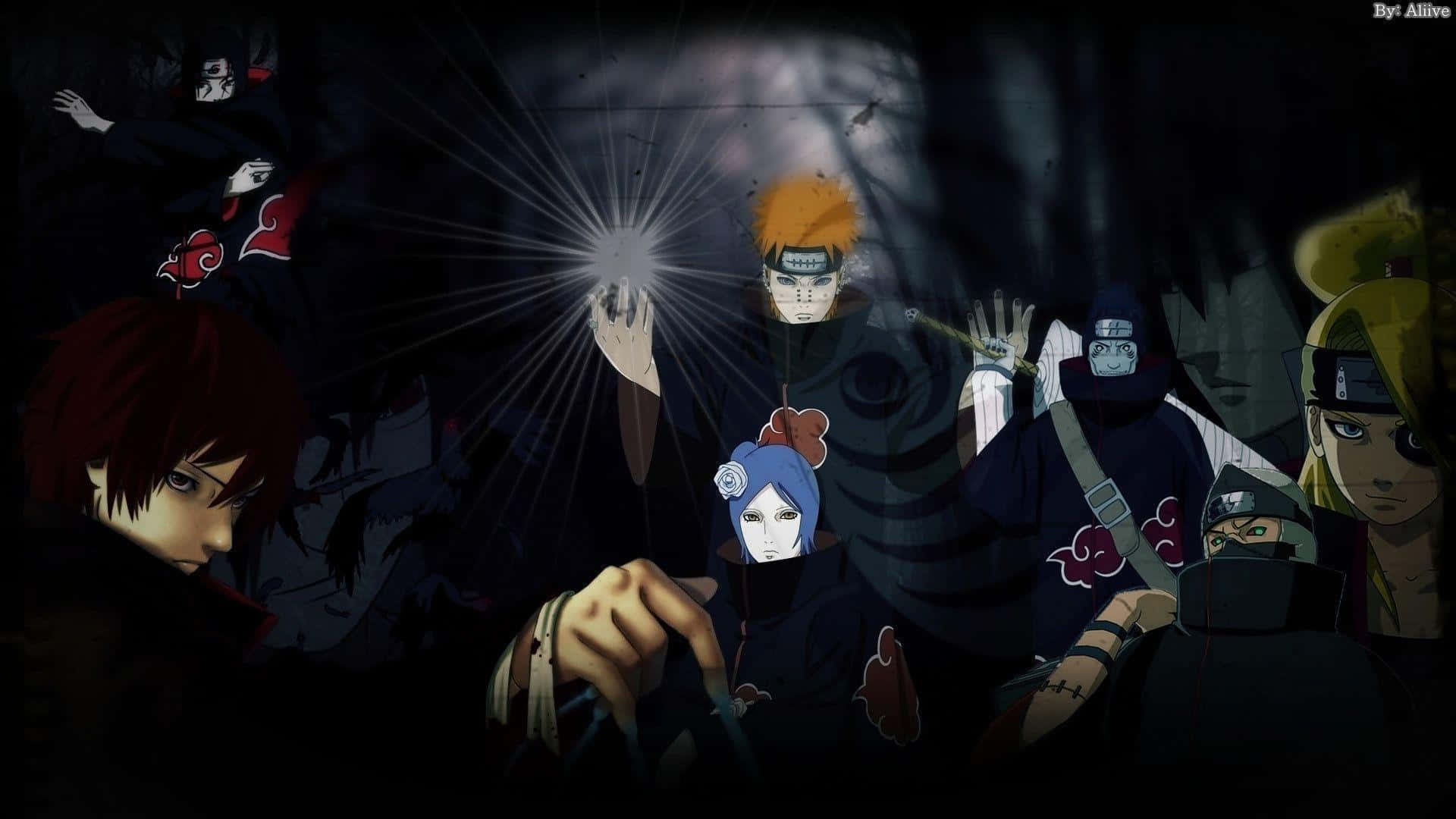 Cool Naruto Desktop Akatsuki Ninja Villains Background