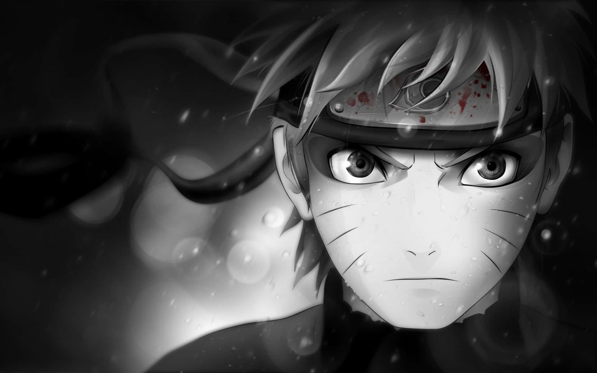 Cool Naruto Desktop Black And White Background