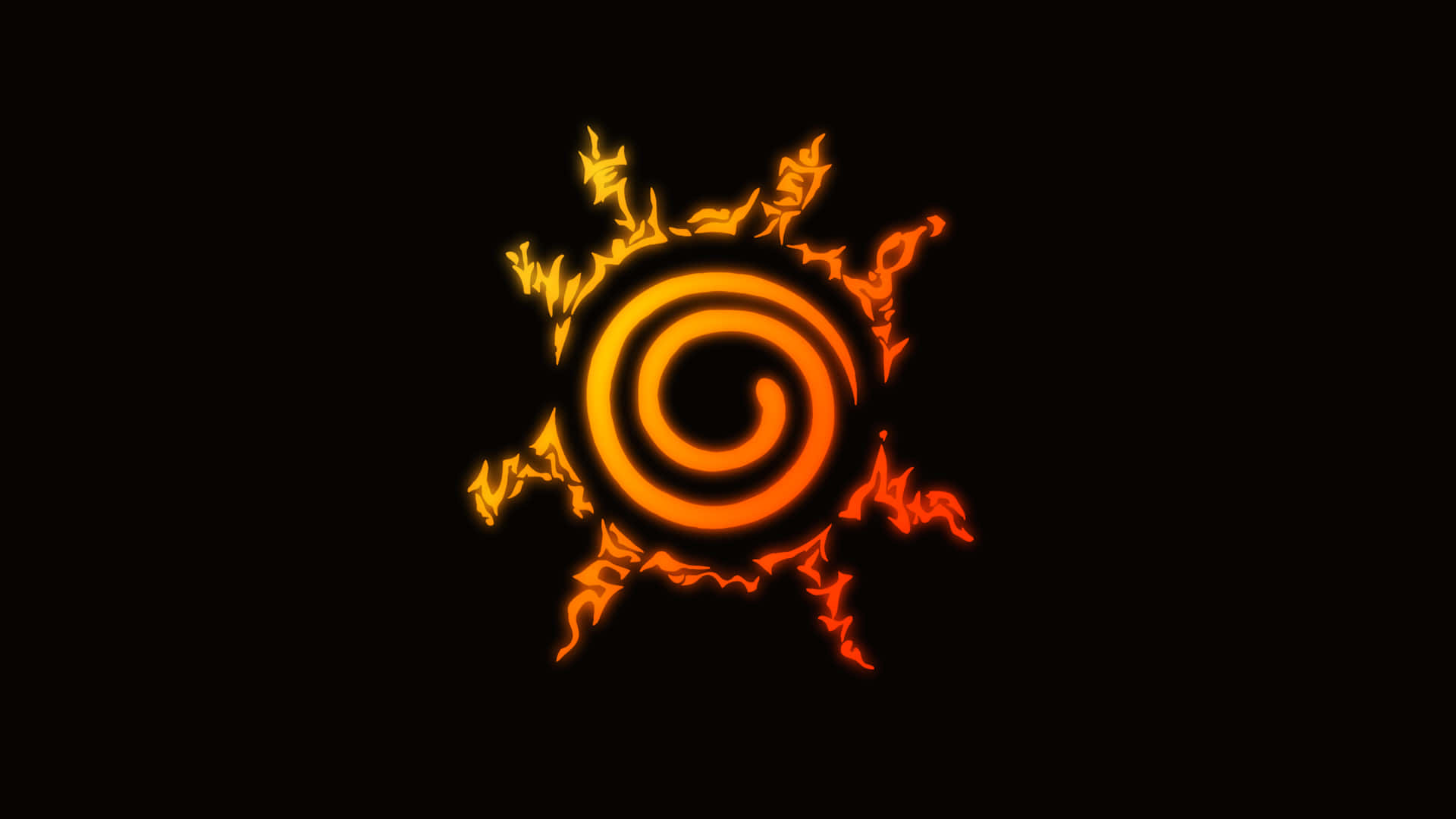 Cool Naruto Desktop Kurama Logo Background