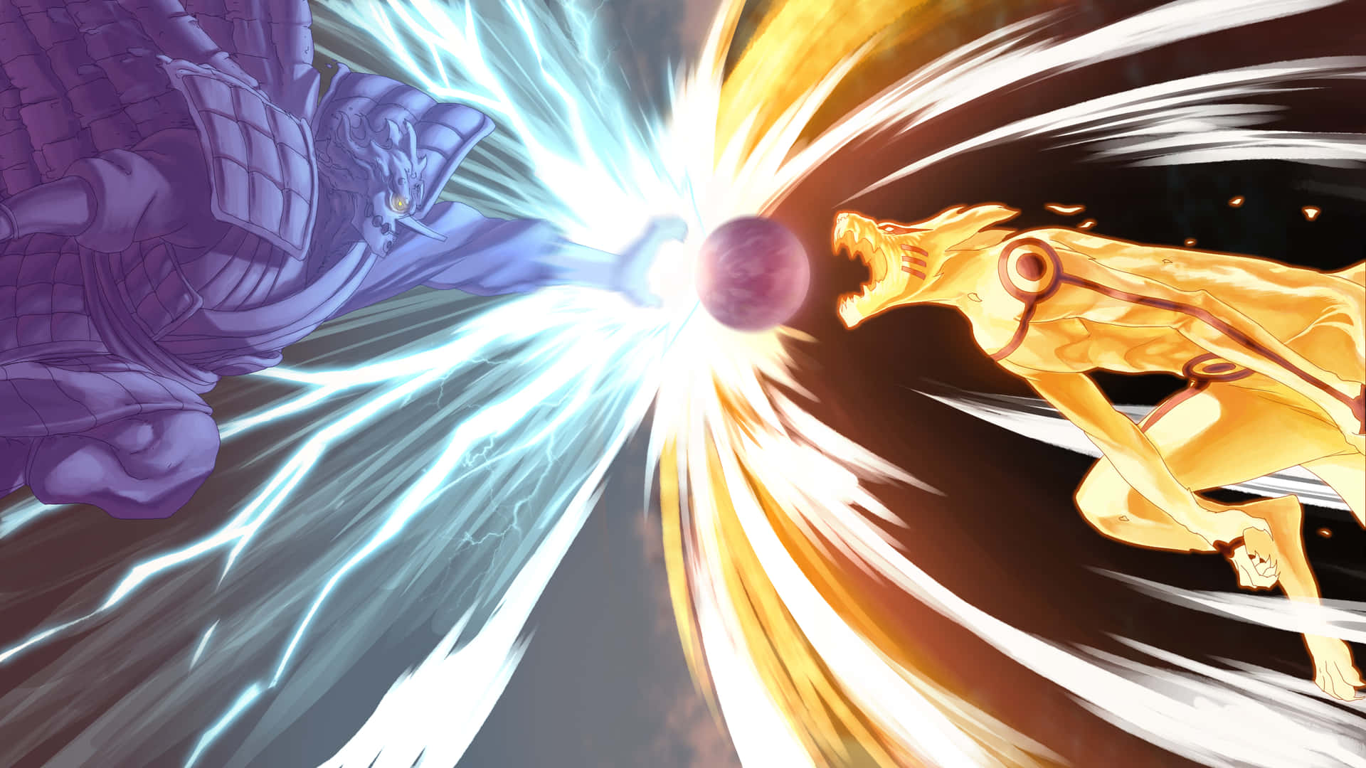 Cool Naruto Desktop Kurama Vs Susano Background