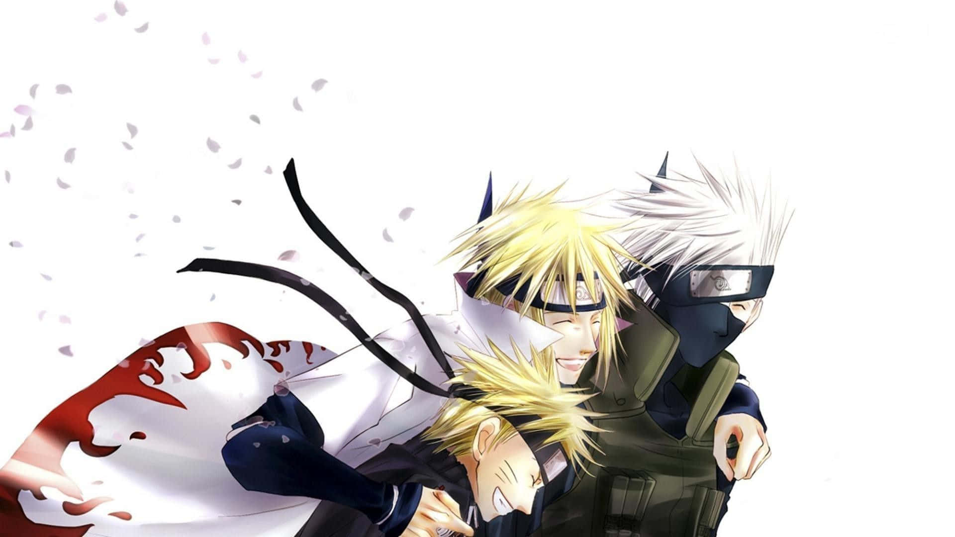 Cool Naruto Desktop Minato With Naruto And Kakashi Background