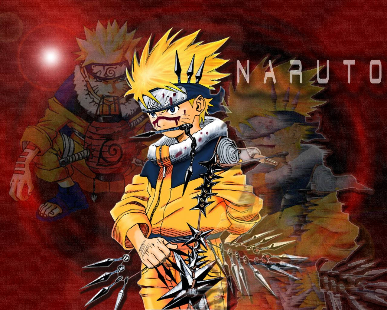 Cool Naruto Red Aesthetic Background