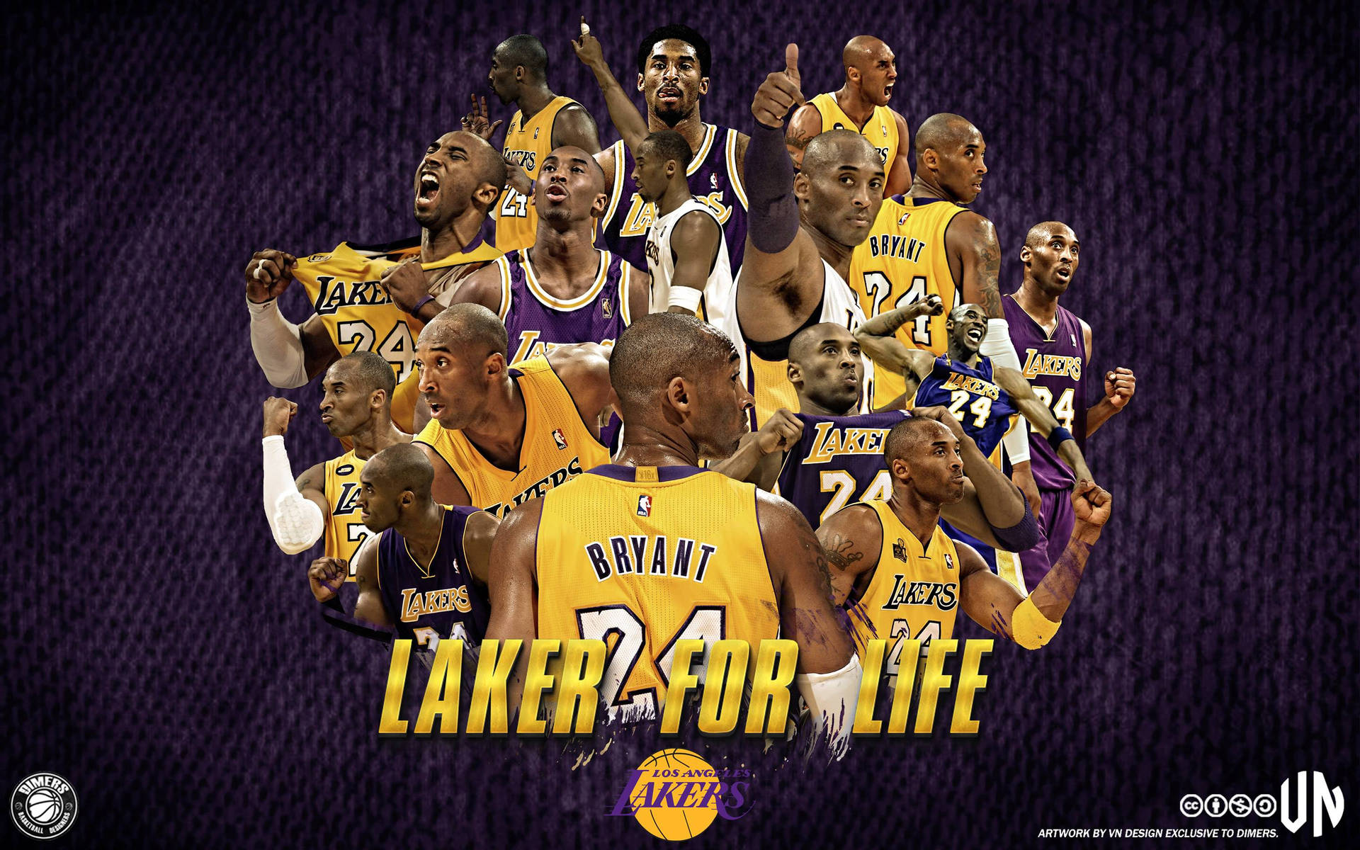 Cool Nba Laker For Life Background