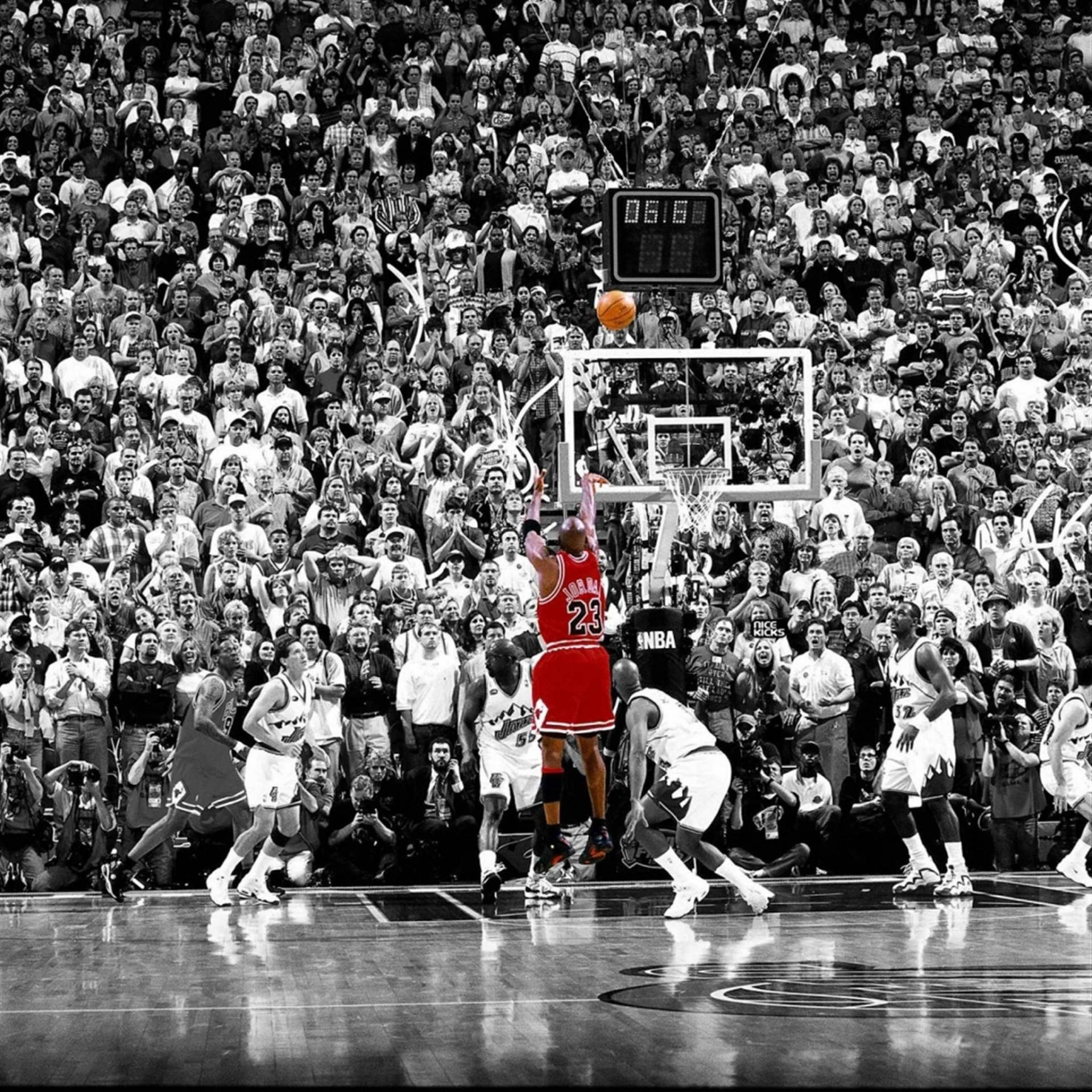 Cool Nba Michael Jordan Poster Background
