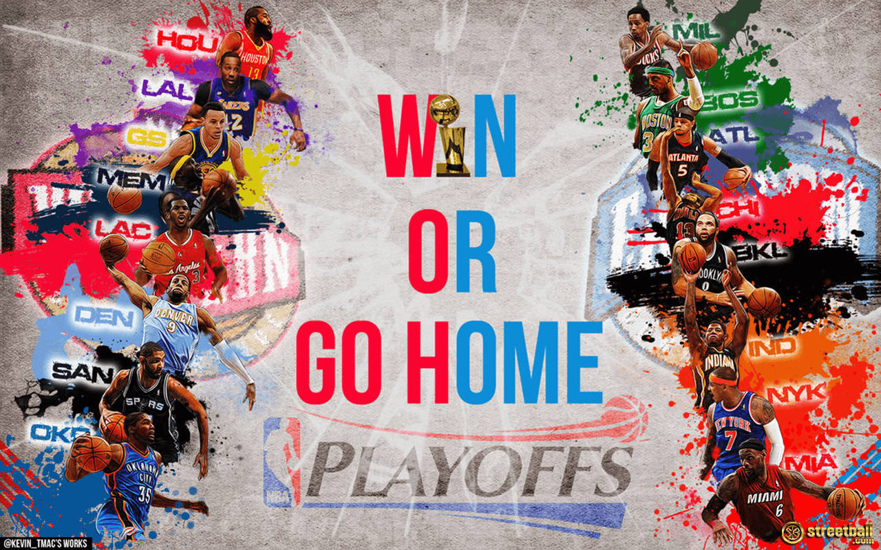 Cool Nba Playoffs Poster Background