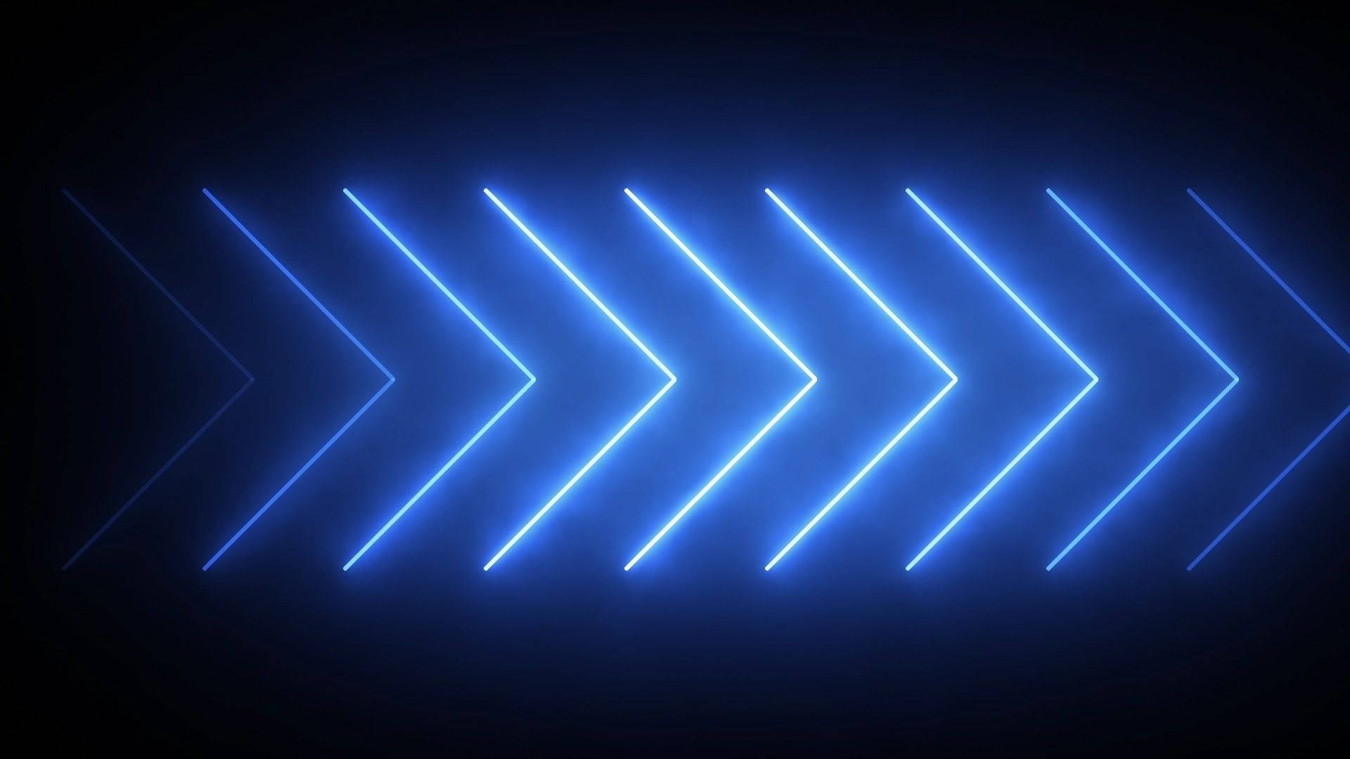 Cool Neon Blue Arrows Background