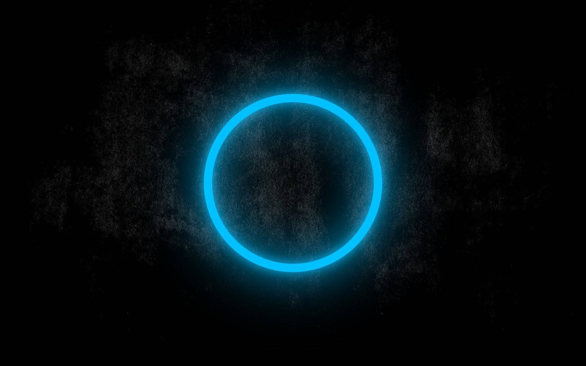 Cool Neon Blue Circle Background