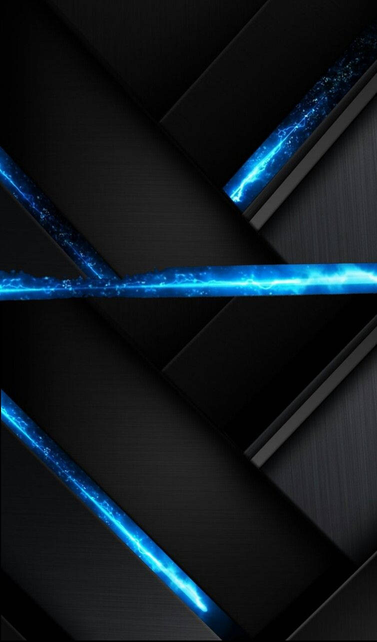 Cool Neon Blue Lines Background