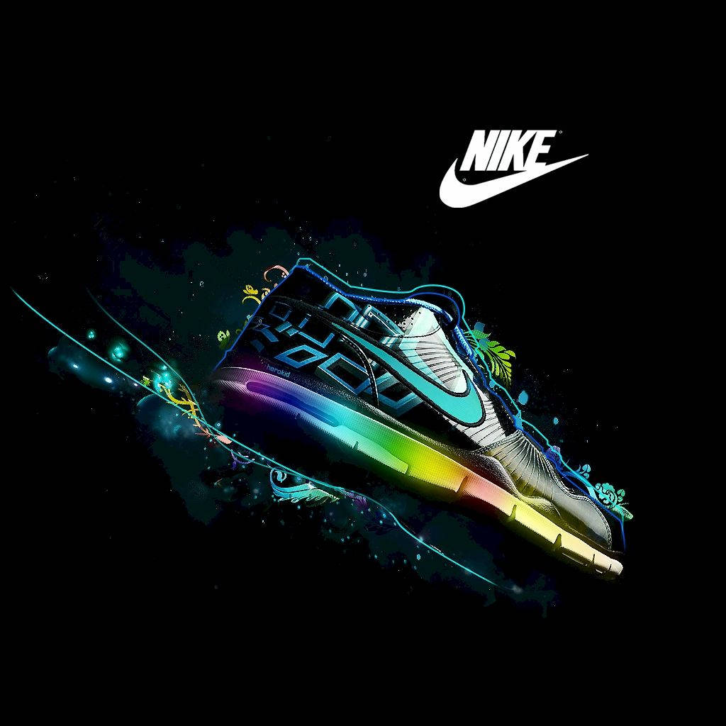 Cool Neon Nike Shoes Background