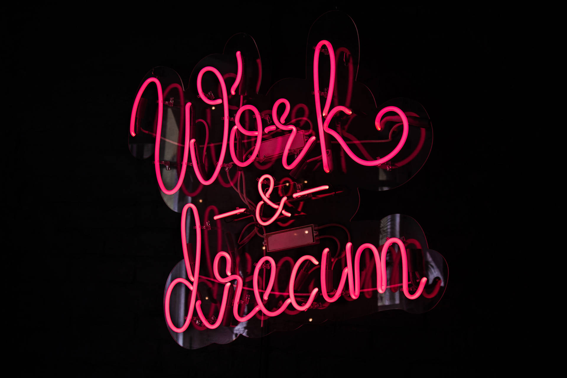 Cool Neon Work And Dream Lights Background