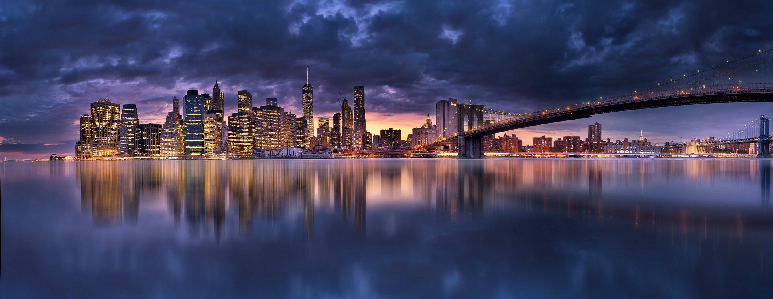 Cool New York City Lights Tablet Background