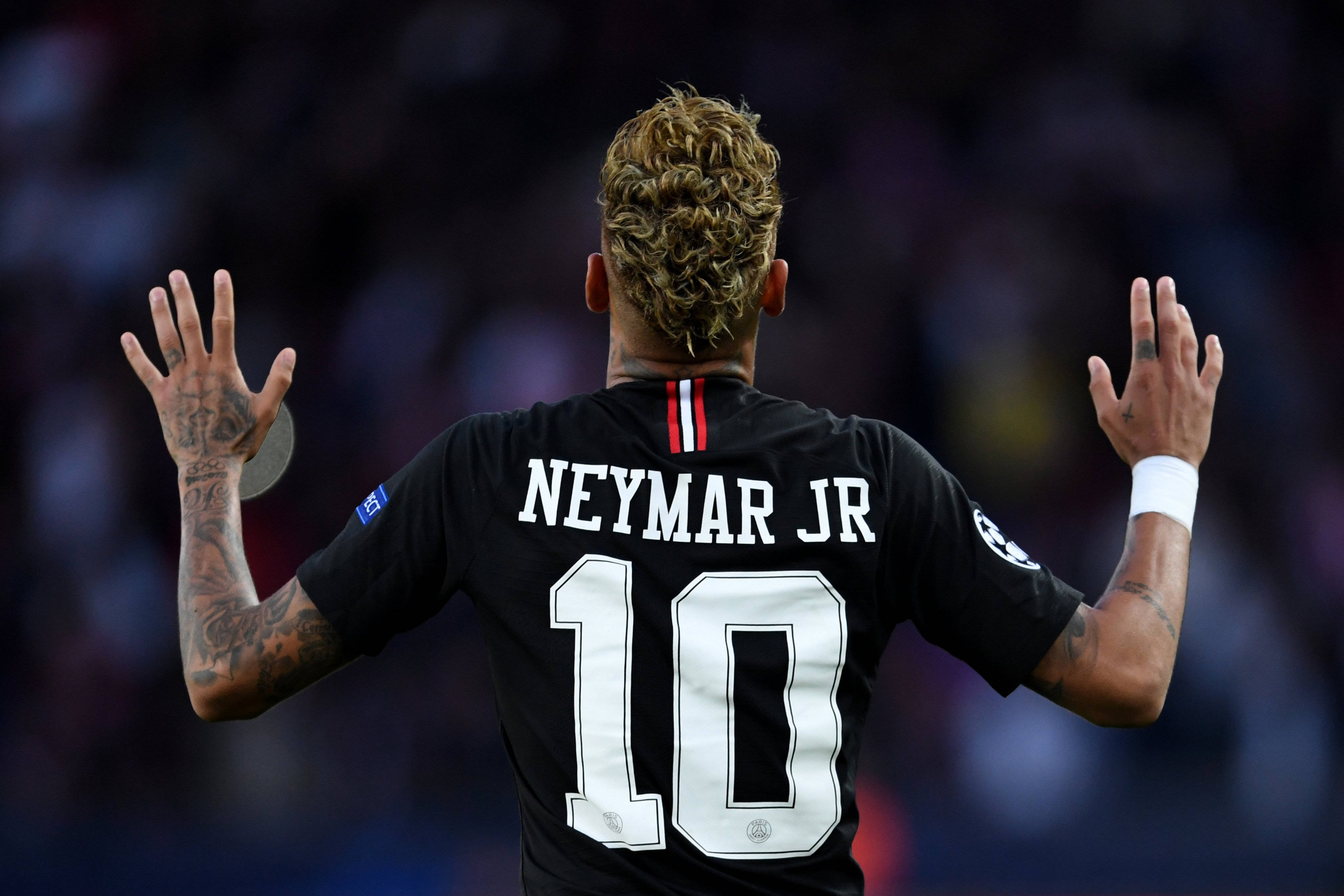 Cool Neymar Jr Hands Up Background