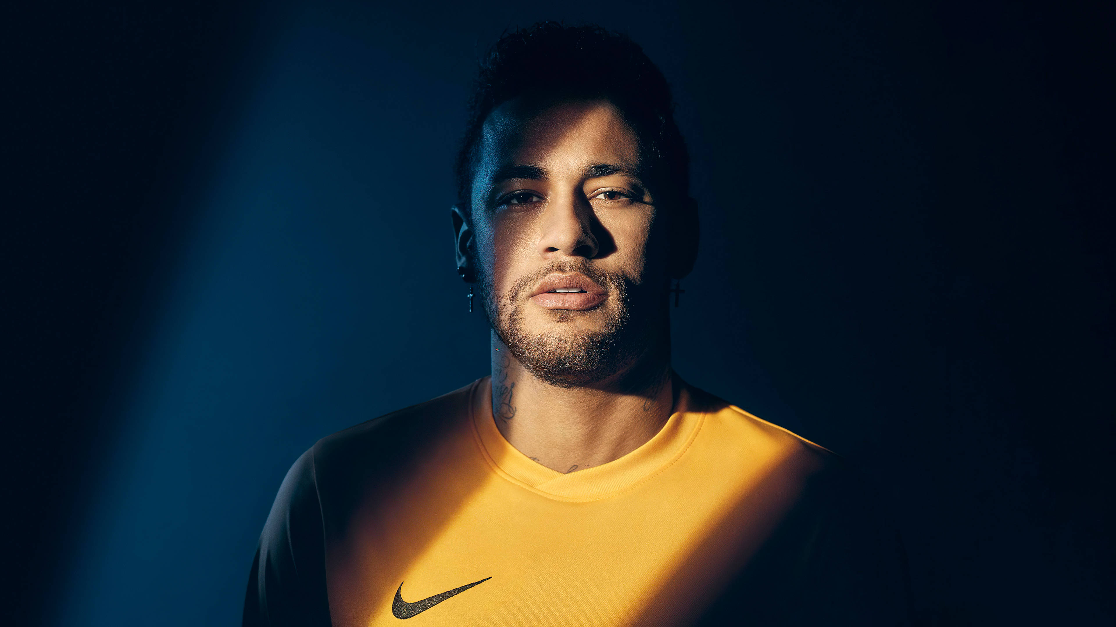 Cool Neymar Jr In Shadow Background