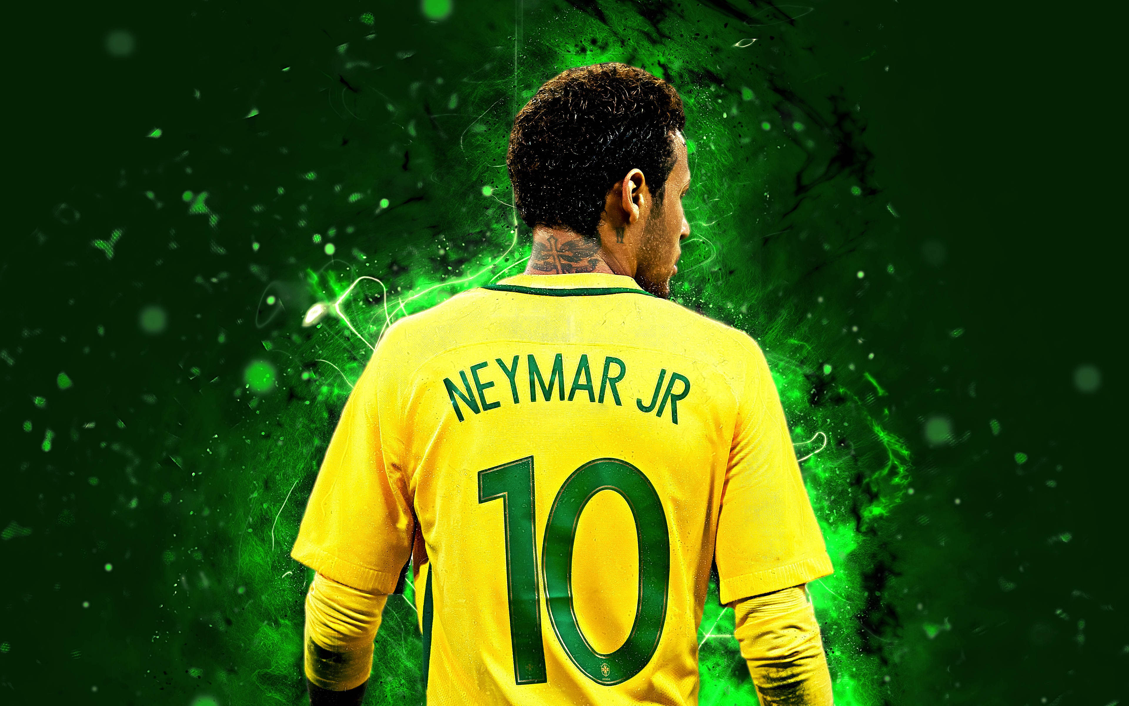 Cool Neymar Jr Neon Green Glow