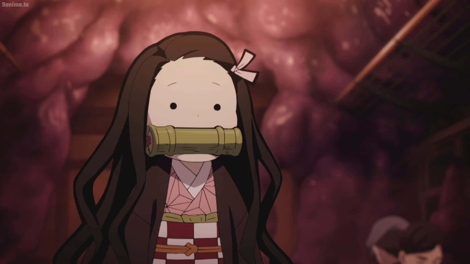 Cool Nezuko In Her Natural Beauty Background