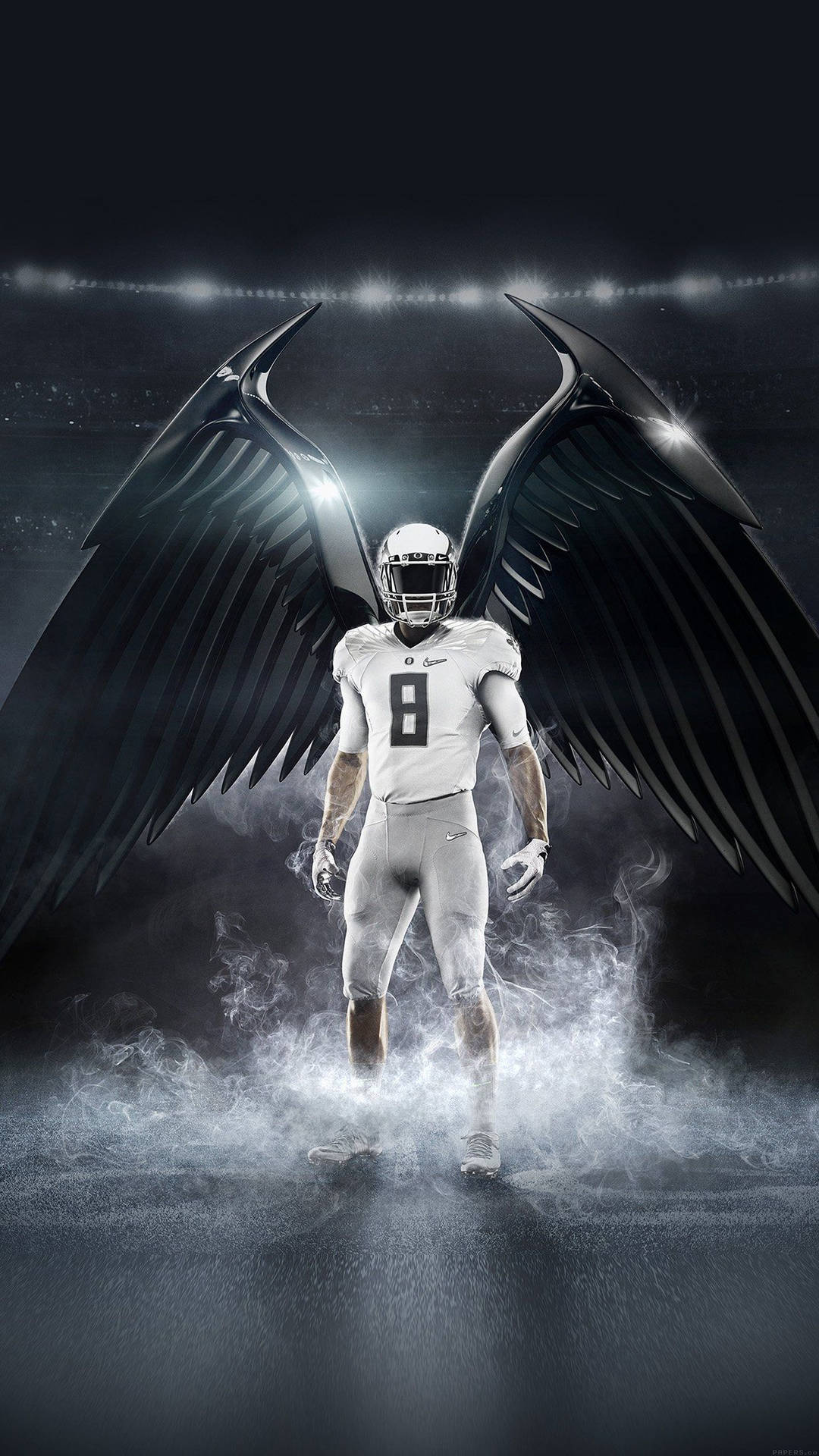 Cool Nfl Black Wings Background
