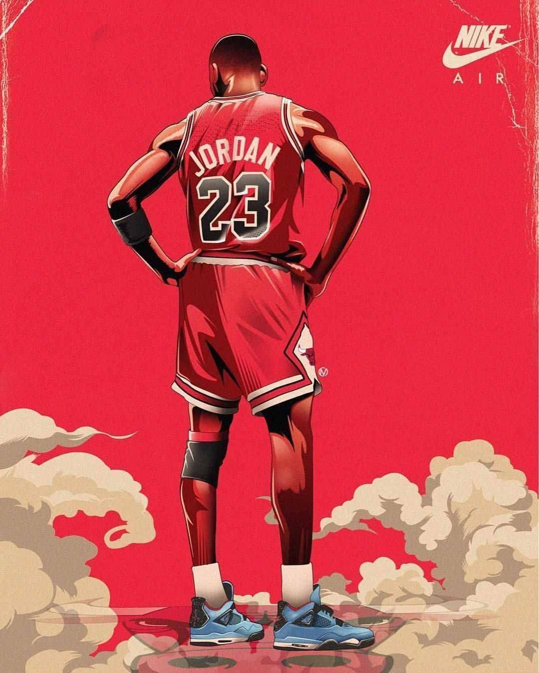 Cool Nike Air Michael Jordan Art Background