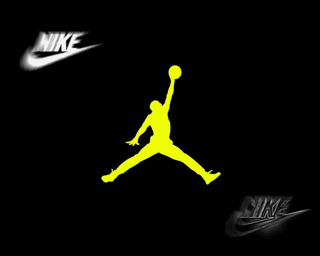 Cool Nike And Jordan Logo Background
