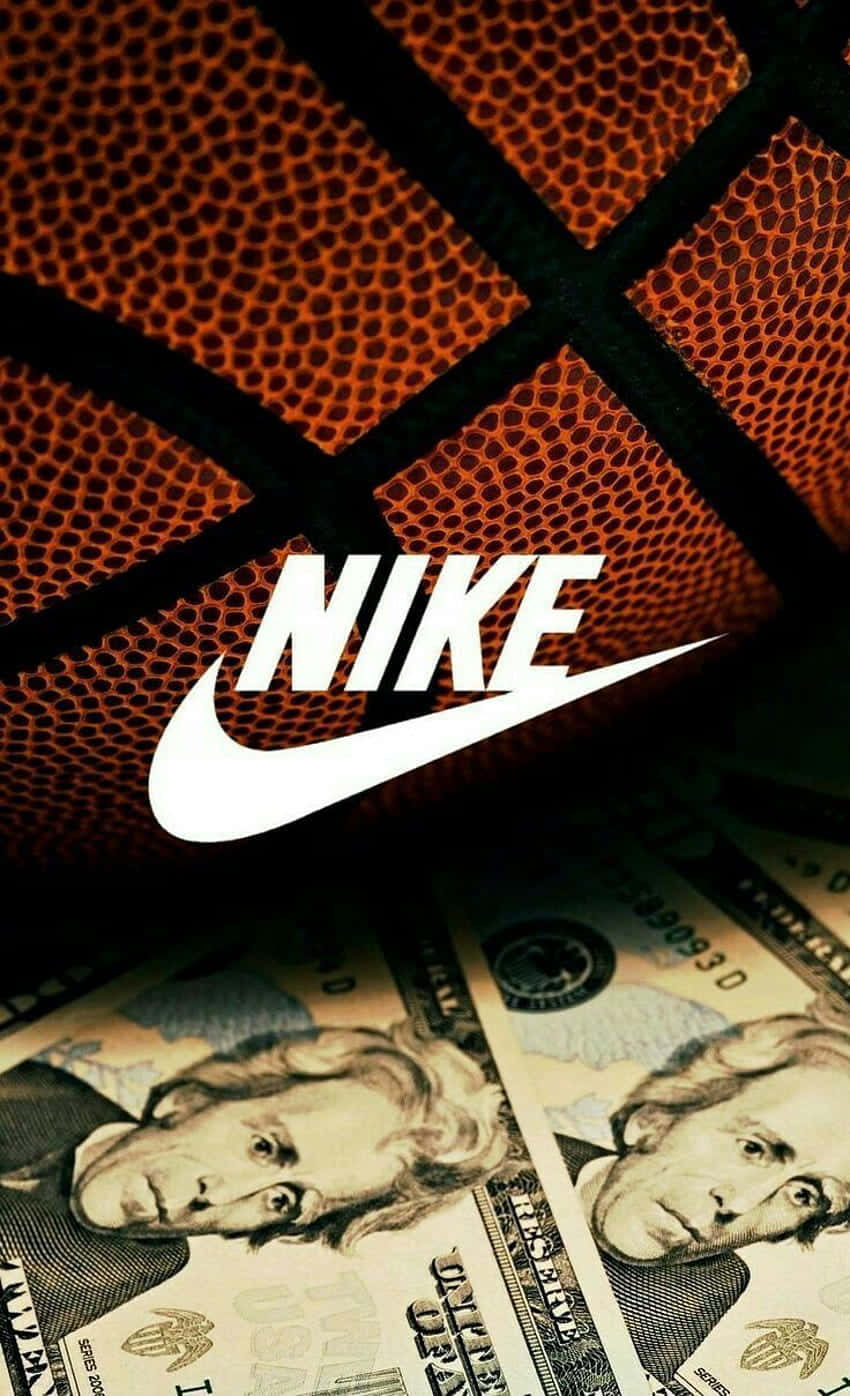 Cool Nike On Money Background