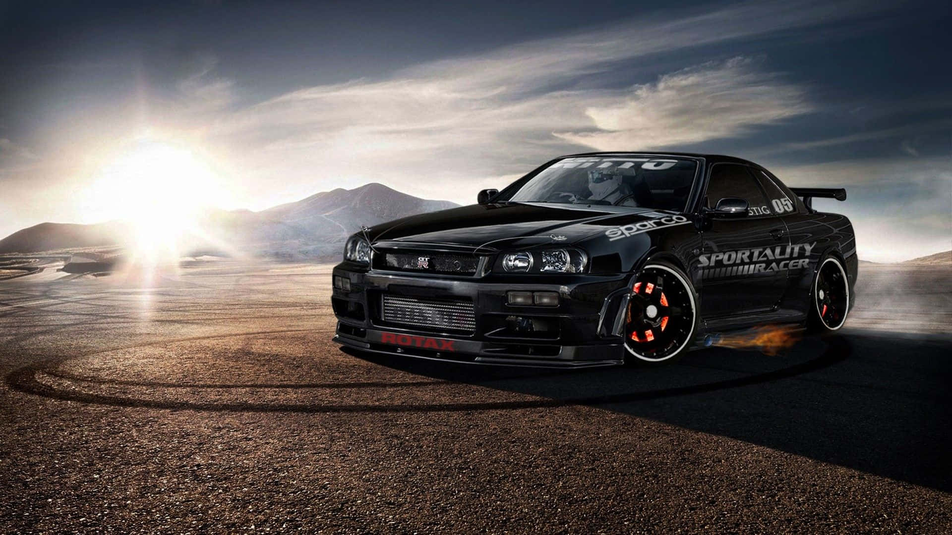 Cool Nissan Skyline Gtr Drifting Background