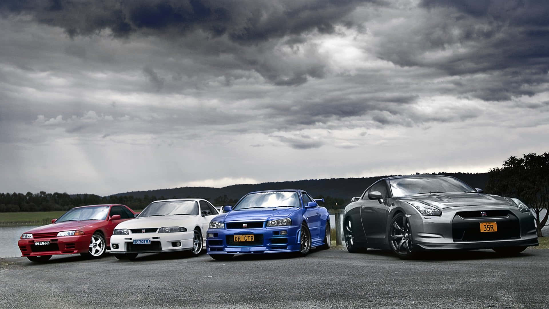 Cool Nissan Skyline Gtrs Next To Each Other