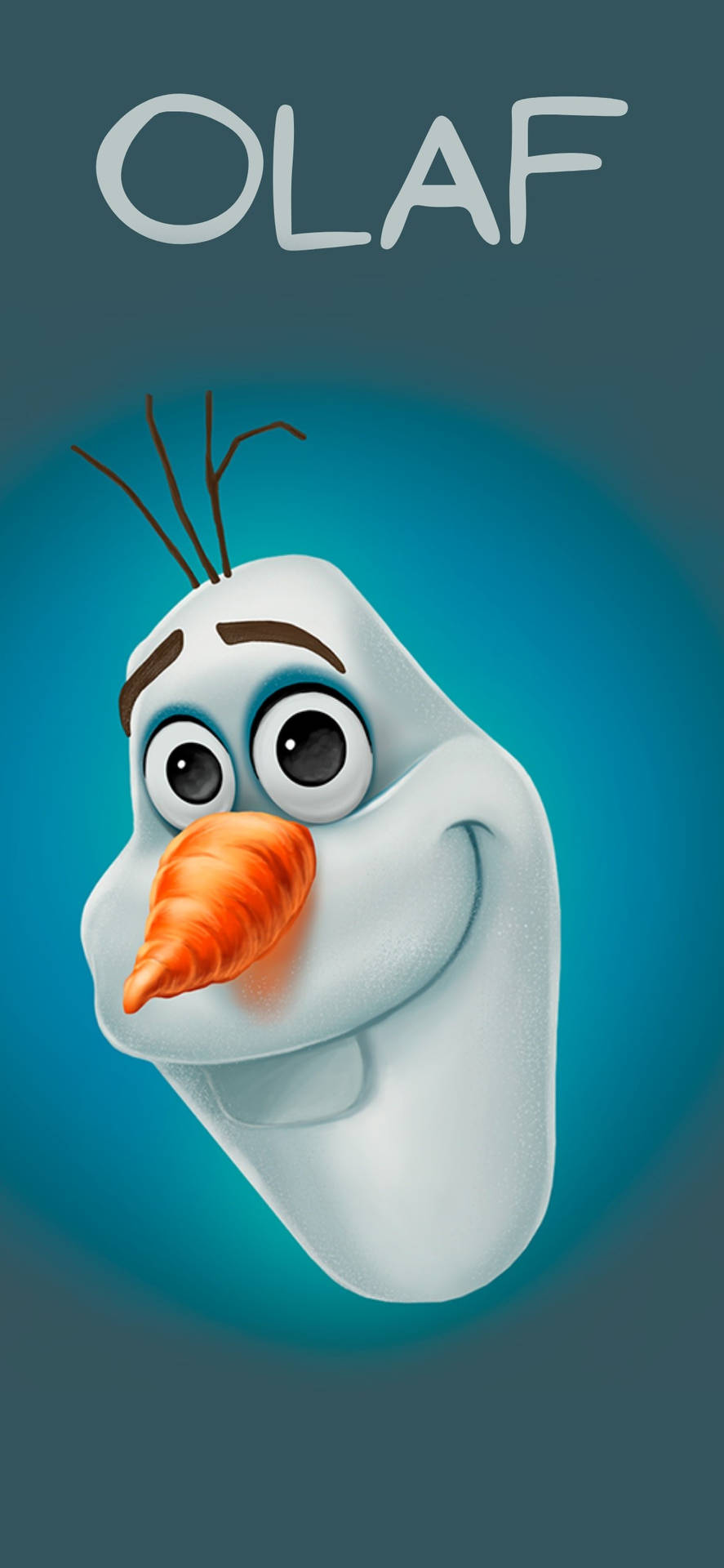 Cool Olaf Head Artwork Background