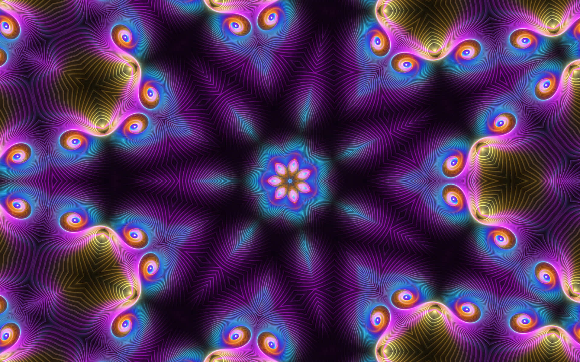 Cool Optical Illusions Fractal Art Background