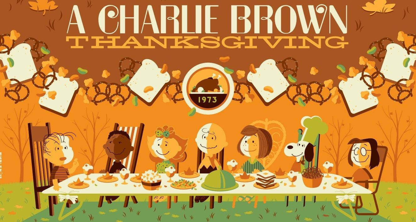 Cool Peanuts Thanksgiving Meal Art