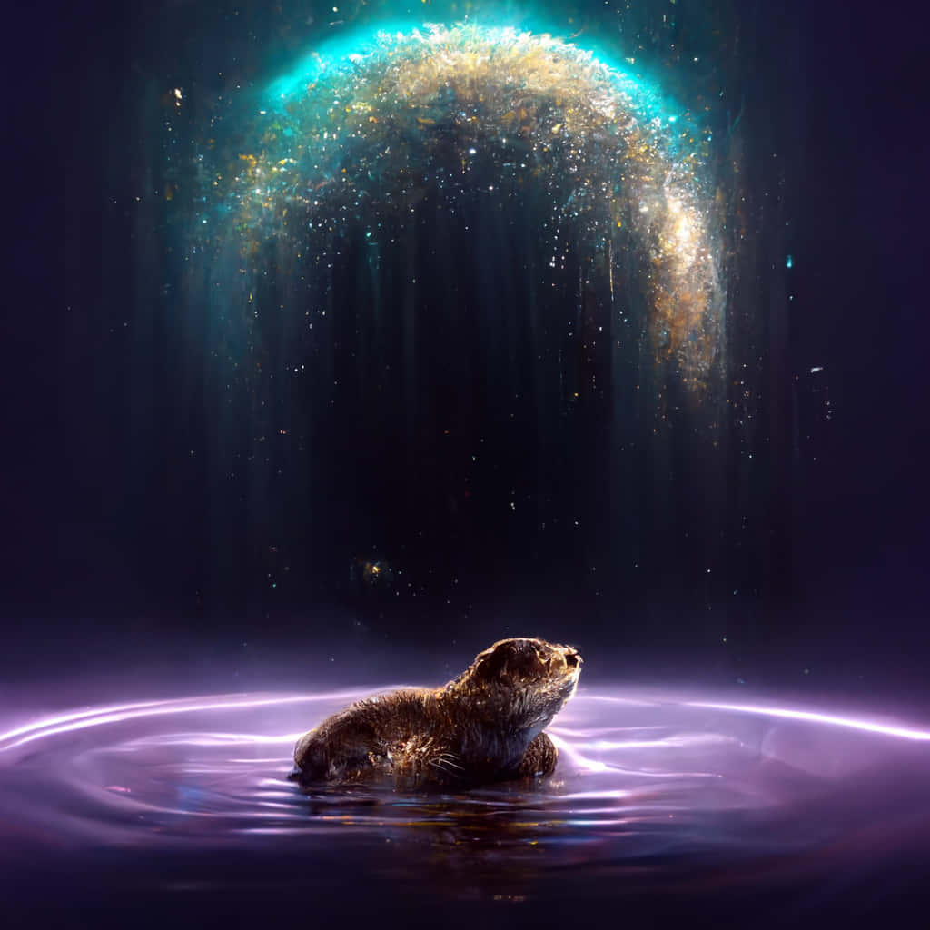 Cool Pfp For Discord Of Otter On Water Background