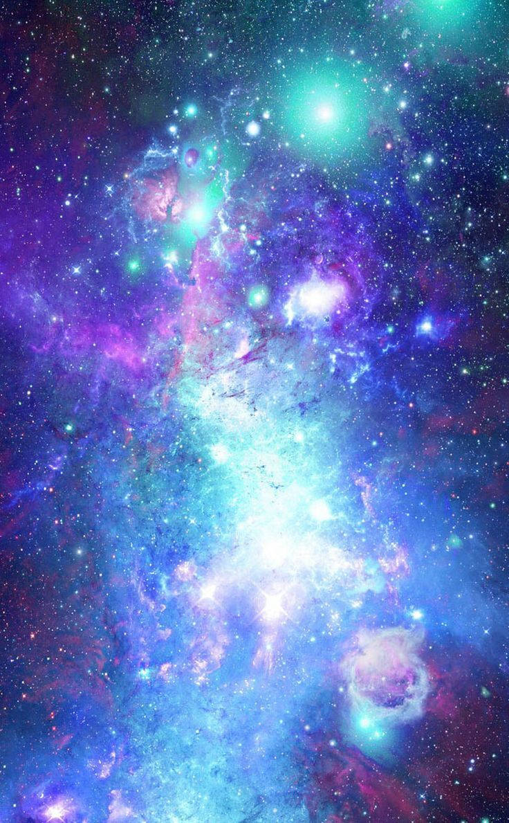 Cool Phone Glowing Galaxy Background
