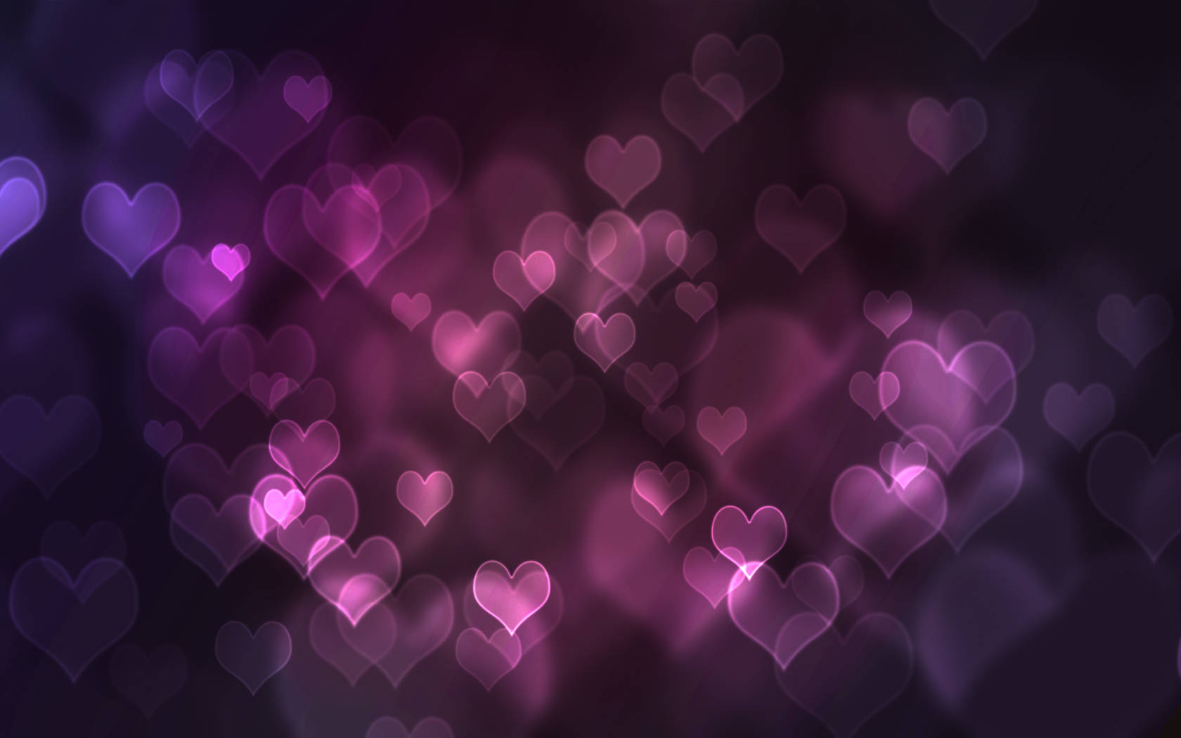 Cool Pictures Glowing Pink Hearts