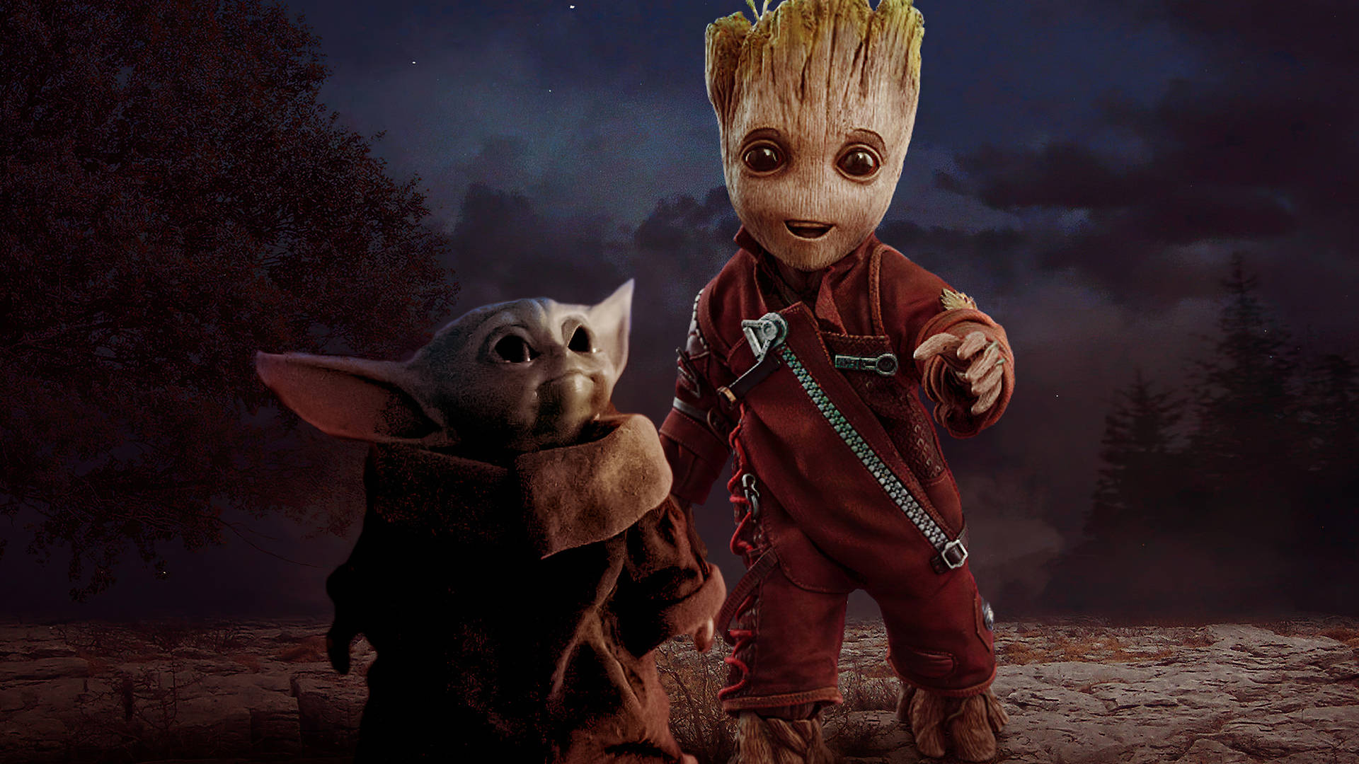 Cool Pictures Groot And Yoda