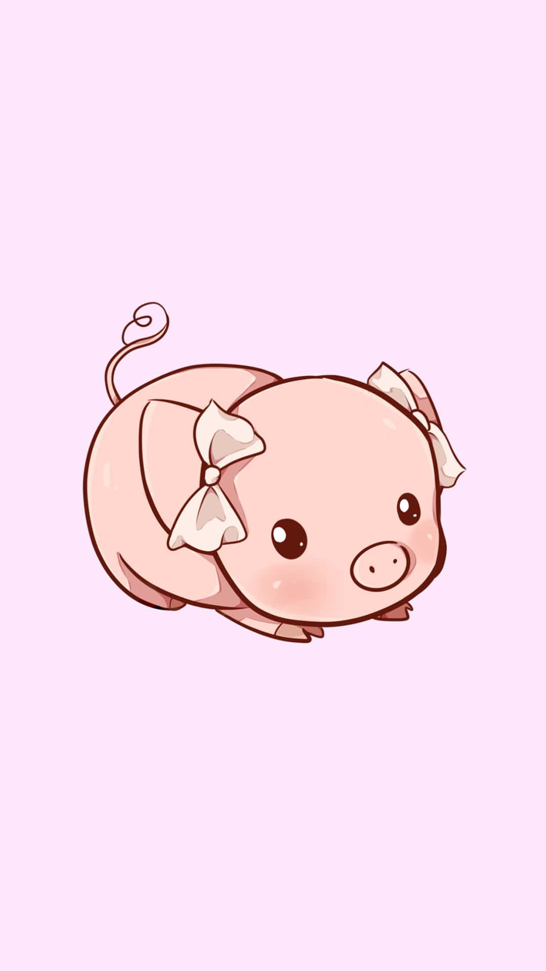 Cool Piggy With Ribbon