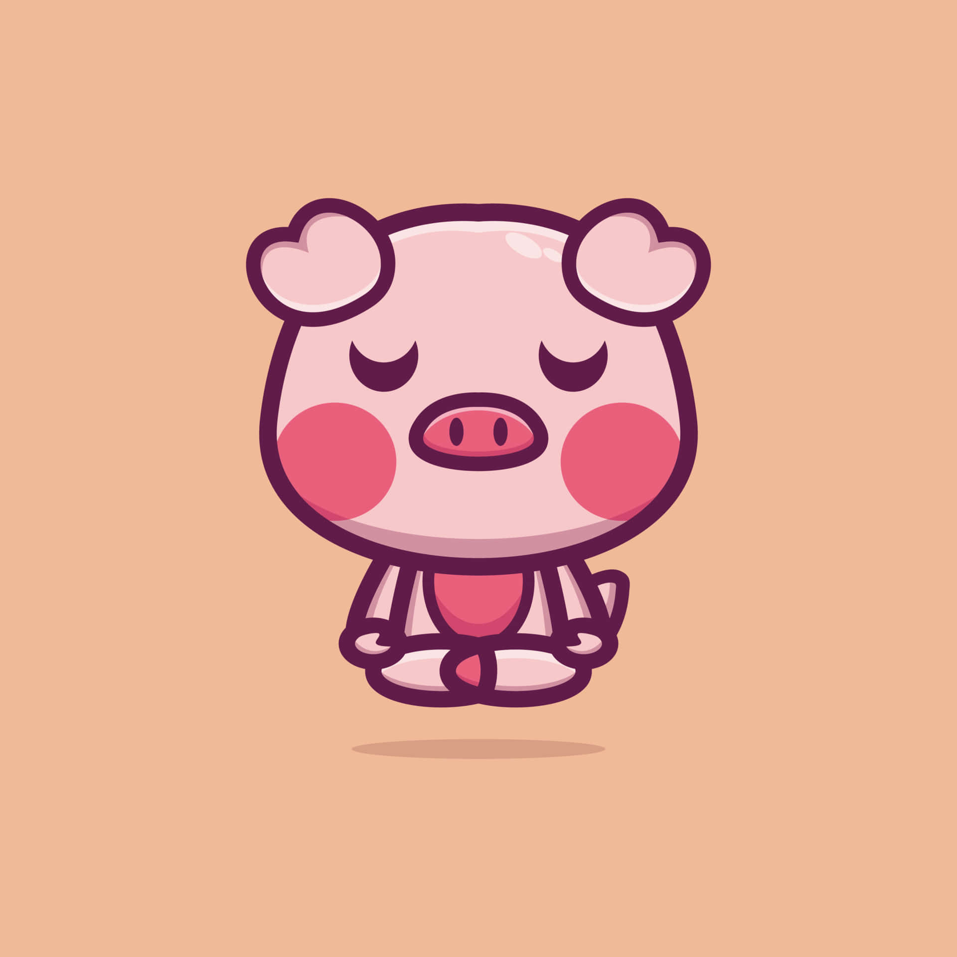 Cool Piggy Yoga Pose