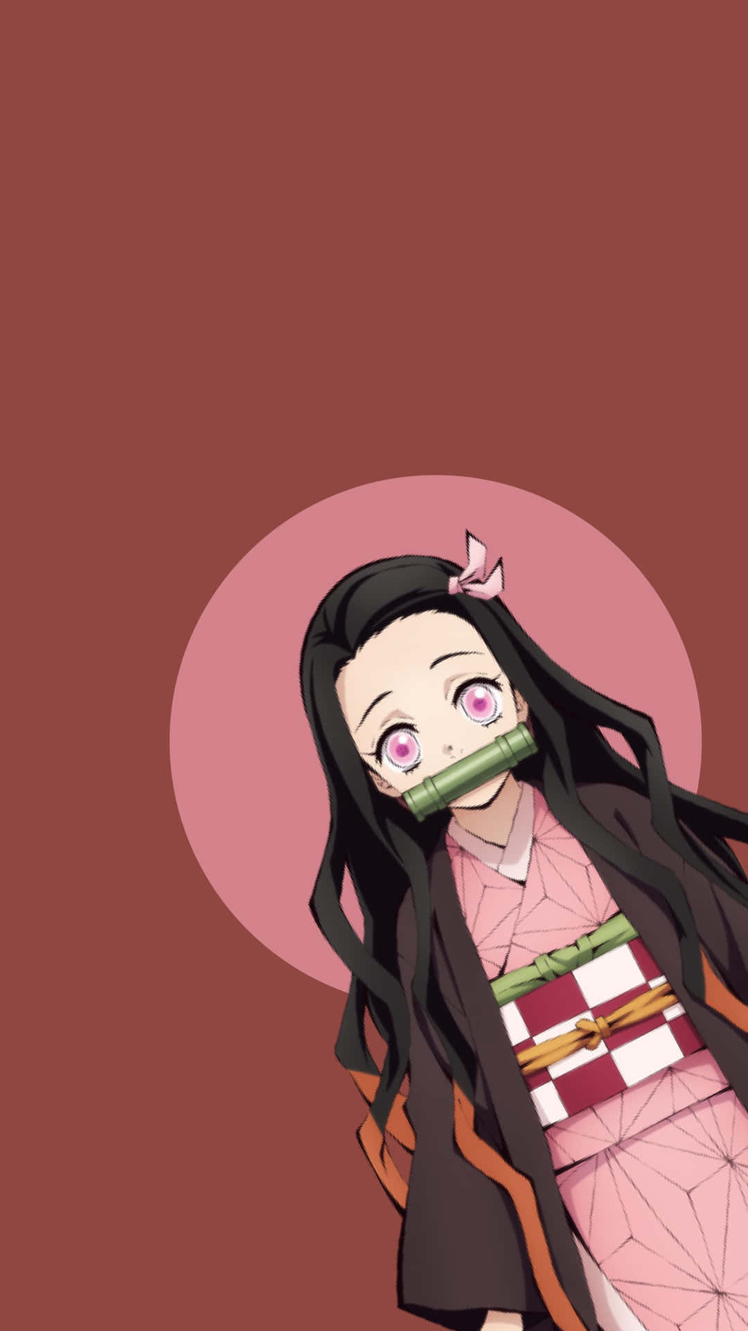 Cool Pink Kamado Nezuko Background