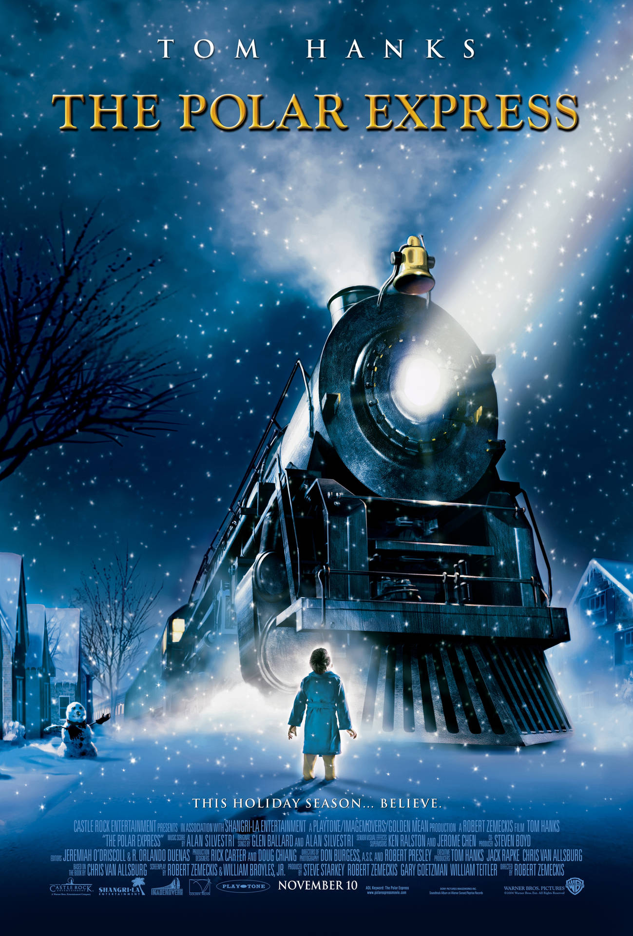 Cool Polar Express Poster Background