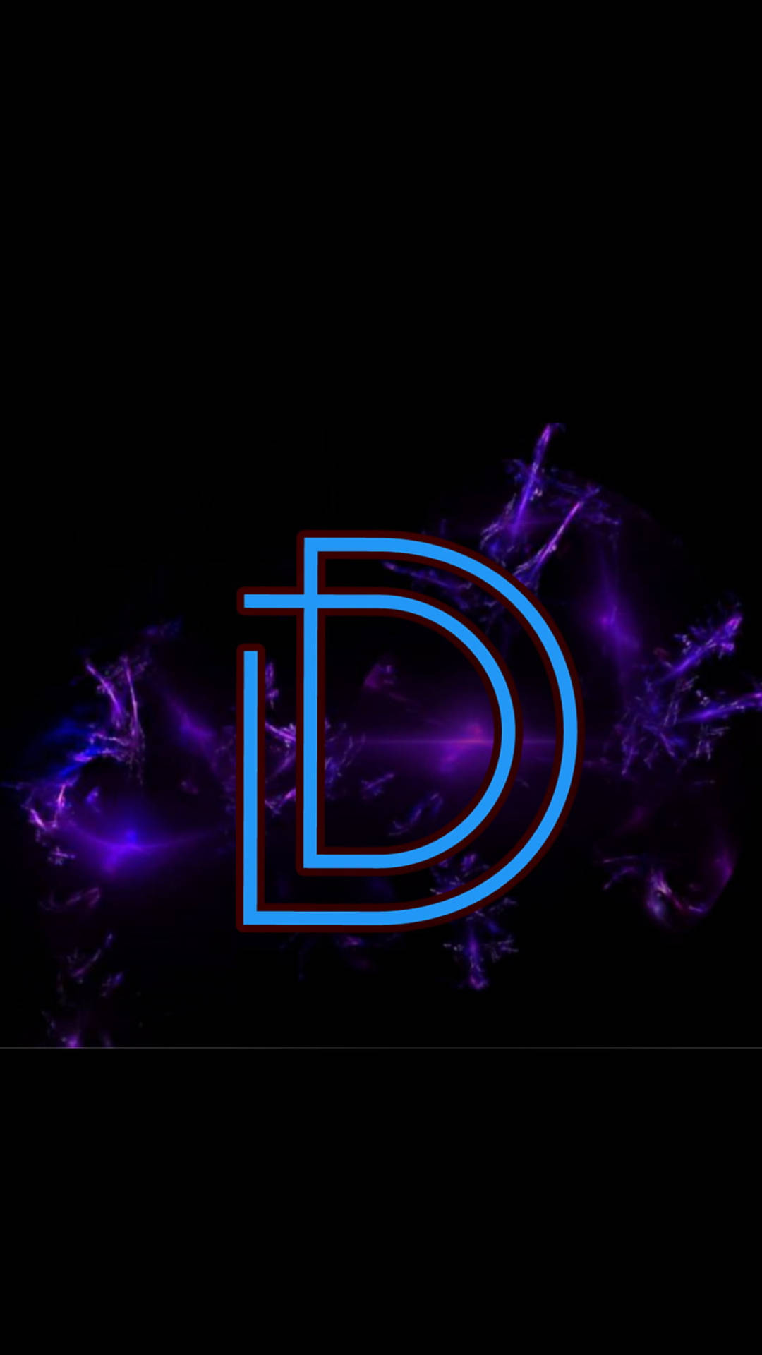 Cool Purple Letter D Phone