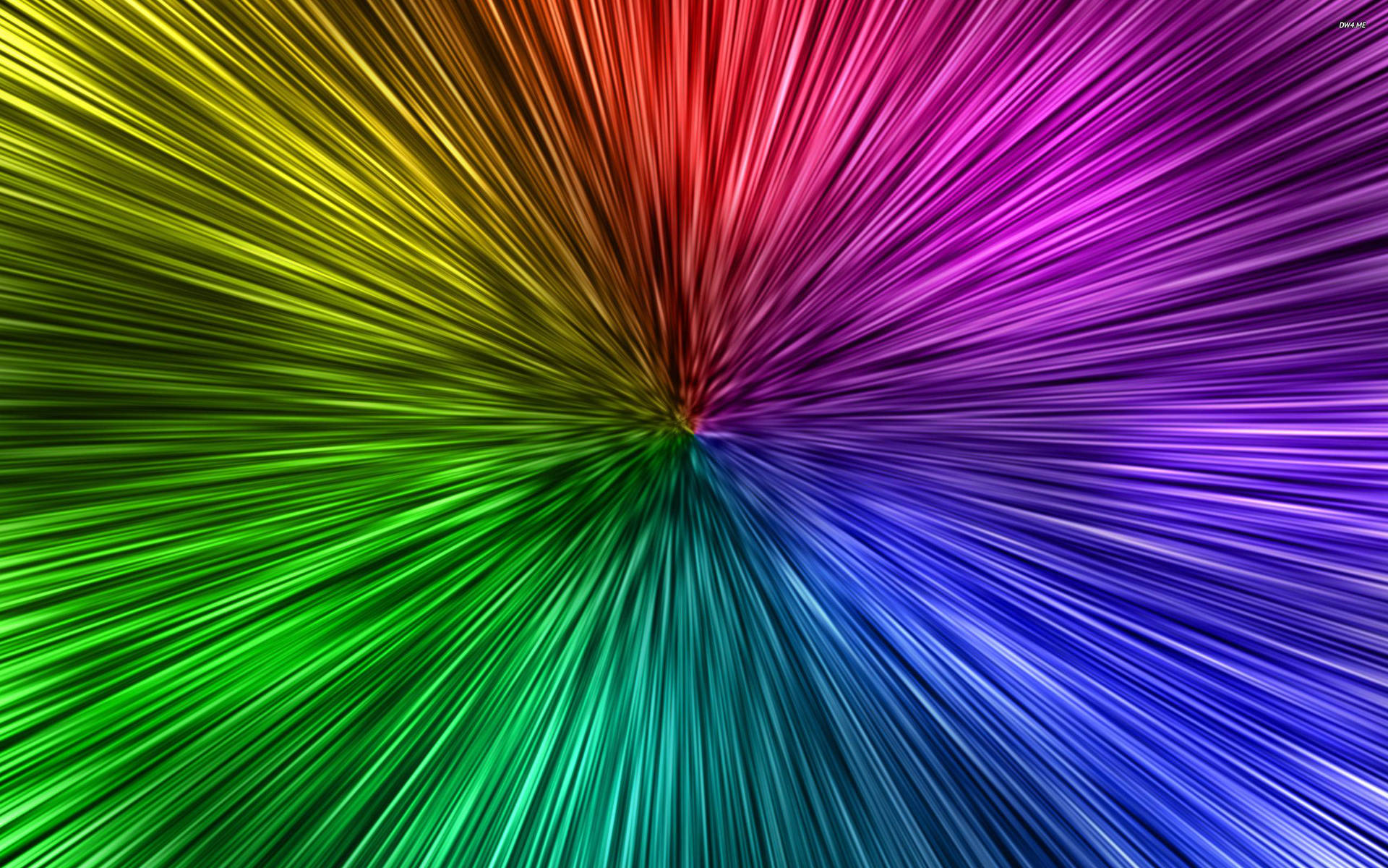 Cool Rainbow Neon Streaks Background