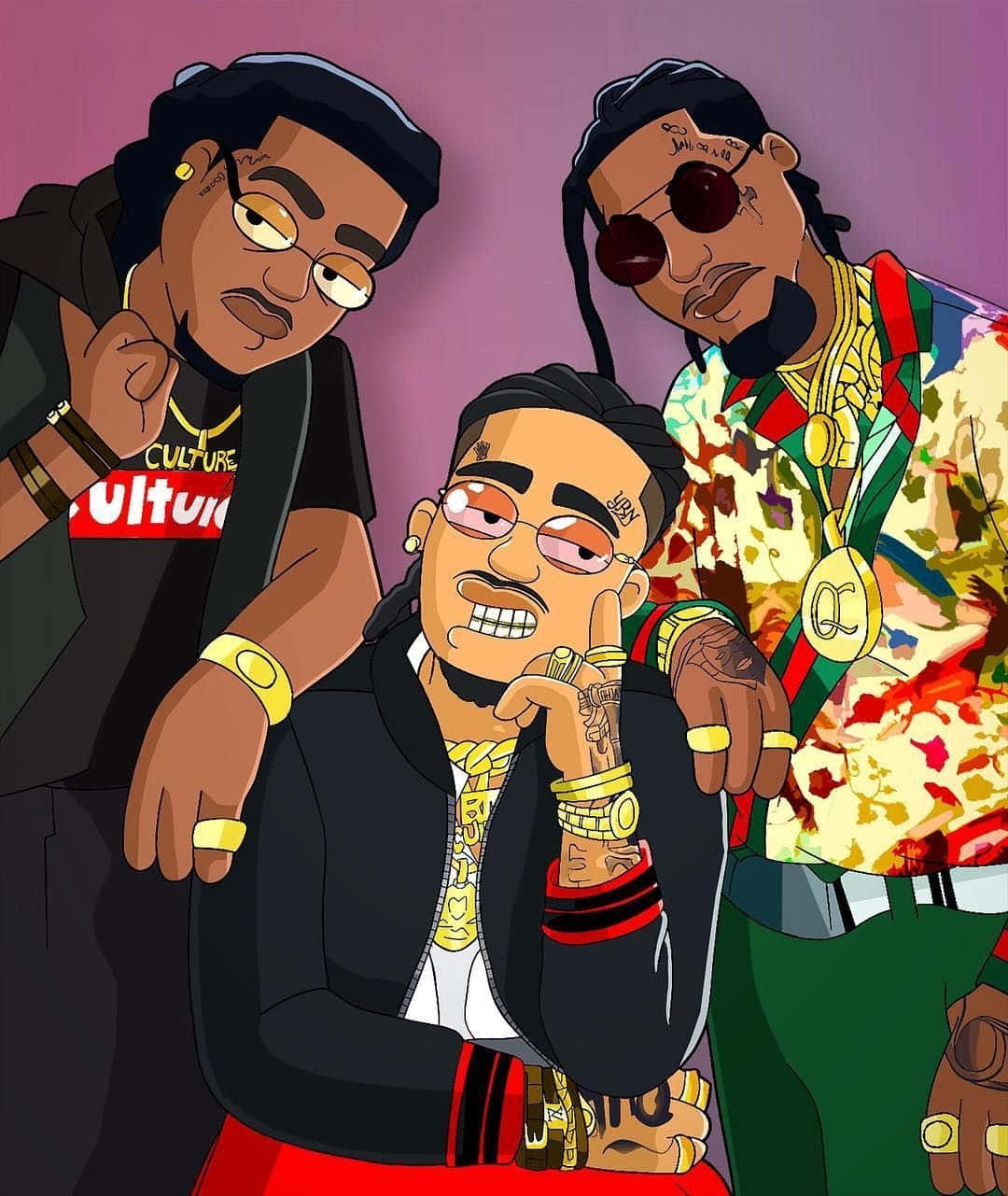 Cool Rapper The Migos Background